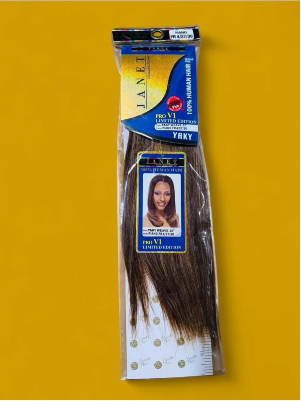 Janet Collection Pro V1 Limited Edition Yaky Weave 12” 100% Human Hair FR4/27/30